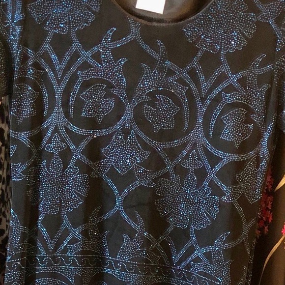 70% OFF Jessica Howard Vintage Sparkling Sexy Navy Blue Semi Formal dress - Picture 3 of 9